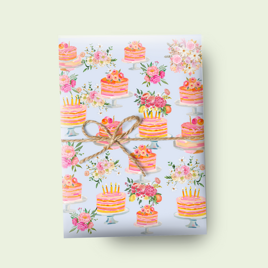 Birthday Cake Wrapping Paper